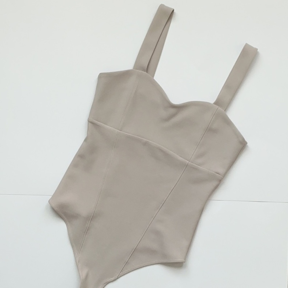 Abercrombie & Fitch Bodysuit (Taupe, Size M)